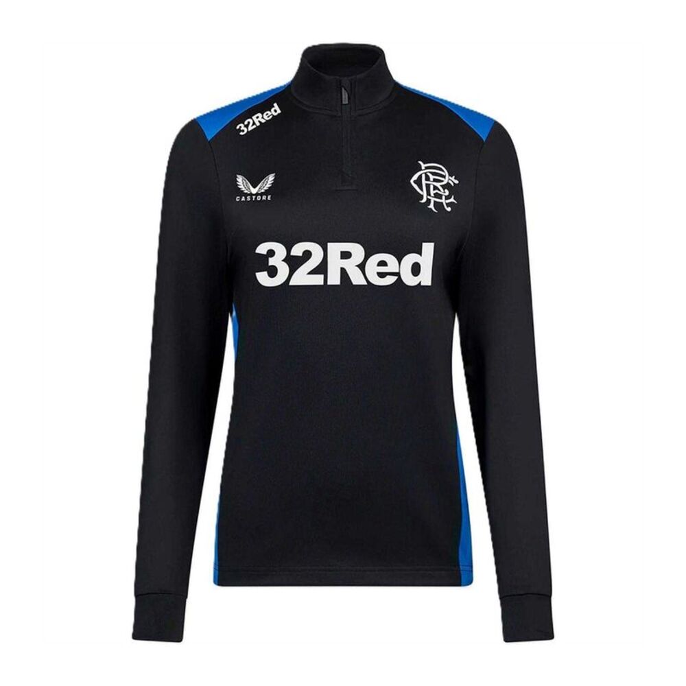 Castore Womens/Ladies Rangers FC Quarter Zip Long-Sleeved Training Fleece Top /
